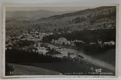 VATRA DORNEI , VEDERE GENERALA , FOTO. ORIG. FOTOFILM , CLUJ , FORMAT CARTE POSTALA , 1939 foto
