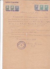 AMS - EXTRACT DE NASTERE SI BOTEZ, PAROHIATUL ORT. ROM. DIN SIRET, ANUL 1949