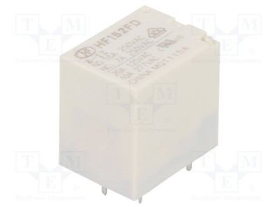 Releu electromagnetic SPDT 5V 17A pentru PCB HONGFA foto