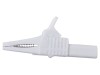 Bornă crocodil albă Mueller 30A 1kV BU-65-9, 84mm, EN 61010
