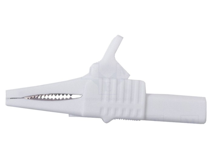 Bornă crocodil albă 30A 1kV