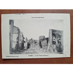 Carte postala, Les Villes Martyres, 1916