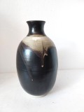 Vas ceramic vintage de autor, Peter Sylvest, ceramica Danemarca, Studio art, 27cm inaltime