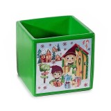 Decoratiune Craciun Elfi Beton Multicolor 9.5x9.5x9 cm Brand Decorer Stil Boem
