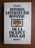 Al. Piru - Istoria literaturii romane de la inceput pana azi (1981)