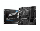 MSI PRO B760M-P DDR4, mATX, Socket 1700, DDR4 4800(OC)MHz, 1x PCIe x16 slots, 2xM.2 slots, 1xHDMI, 1xDP, 1xVGA, 1xUSB 3.2 Gen 2-C, 1x USB 3.2 Gen 1, 4