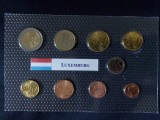 Set Euro Luxemburg 2002, 8 Monede + Medalie UNC, Colectie Numismatica