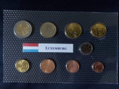 Euro set - Luxemburg 2002 , 8 monede + medal - UNC