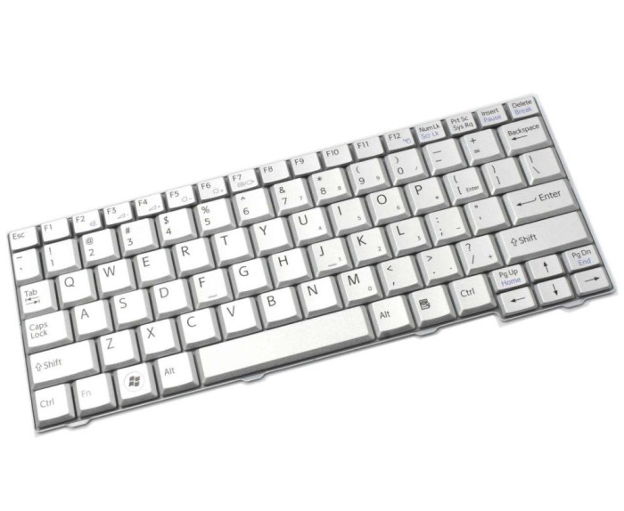 Tastatura Sony Argintie Vaio VPC M V091978AS1, Vaio VPCM, Vaio VPCM111AX, Vaio VPCM111AX B, Vaio VPCM111AX W,