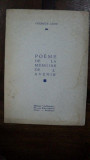 Poeme de la memoire de l&#039;avenir, Georges Linze, cu dedicatie catre Demostene Botez, Liege 1920