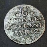 Germania Brandenburg-Prusia 6 pfennig 1676 argint Frederic William