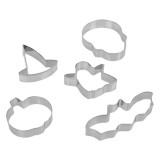 Forme Metalice pentru Biscuiti Modele de Halloween, 5buc, Oem