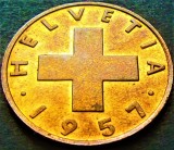 Cumpara ieftin Moneda istorica 2 RAPPEN - ELVETIA, anul 1957 * cod 4547 A = UNC