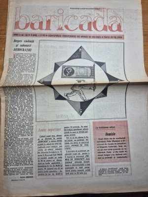ziarul baricada 10 iulie 1990 foto