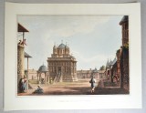 Luigi Mayer &quot;Manastirea Curtea de Arges&quot; aquatinta 1809, Peisaje, Cerneala, Realism