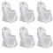 Set 6 huse scaune pentru evenimente, Alb