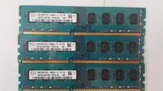 Kit 8 GB( 2 x 4 Gb ) HYNIX DDR 3 PC3-12800U 1600 MHz , Memorie PC Desktop foto