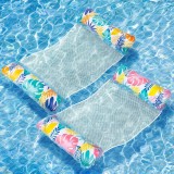 2 bucăți XL Saltea aerisită pentru piscină 4 &icirc;n 1 Hamac acvatic &ndash; Distracție pentru adulți galben/roz/albastru 135 cm x 70 cm