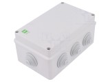 Cutie de Conexiuni ELEKTRO-PLAST NASIELSK IP55 Gri 139x198x82mm cu garnituri cu membrana