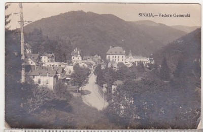 bnk cp Sinaia - Vedere generala - uzata 1927 foto