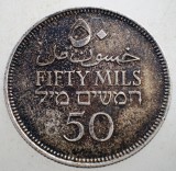 F.537 PALESTINA 50 MILS 1939 ARGINT