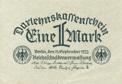 GERMANIA 1 marca 1922 XF!!! foto