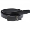 Curea din piele pentru barbati, catarama metalica fara ac, latime 3.5 cm, lungime reglabila, negru - LS236NNN, Lucianis style