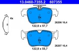 ATE 13.0460-7355.2 set placute frana,frana disc