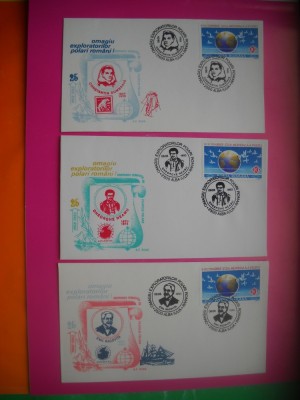 HOPCT PLIC LOT NR 10 -SET 6 PLICURI OMAGIUL EXPLORATORILOR ROMANI ALBA IULIA 1993 -ROMANIA foto