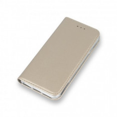 Husa Flip Carte / Stand Samsung A920 Galaxy A9 2018 / A9s, inchidere magnetica Gold