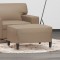 vidaXL Taburet, cappuccino, 70x55x41 cm, piele ecologică 349316