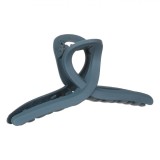 Clamă Păr Femei, Model Buclă, Plastic, Culoare Albastru, Dimensiuni 11x4cm, Oem