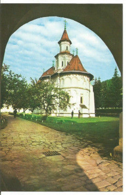 @carte postala- SUCEAVA-Biserica manastirii Putna foto