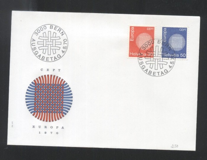 Switzerland 1970 Europa CEPT Mi.923-924 FDC UN.025