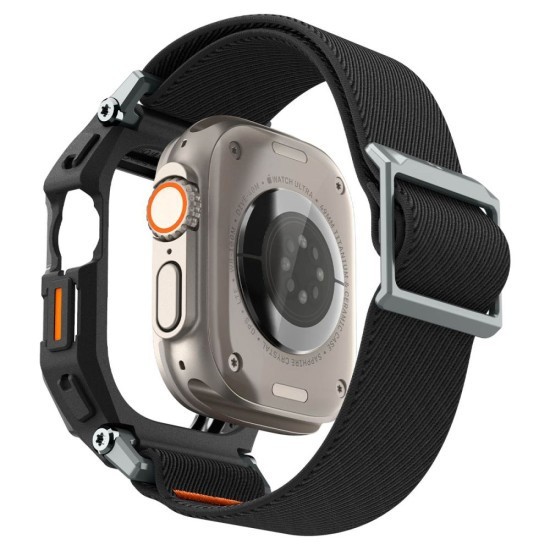 Husa pentru Apple Watch Ultra / Ultra 2 + Curea - Spigen Lite Fit Pro - Matte Black
