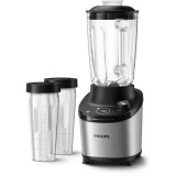 Blender Philips Seria 7000 HR3760/10, 2l, 1500W, 12 trepte viteza, negru-argintiu