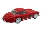 Macheta Metalica replica Mercedes-Benz 300SL Gullwing, 1:24, cu Abur si Sunete Deschide Usi, Capota, Portbagaj Culoare Rosie