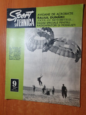 sport si tehnica septembrie 1971-salistea sibiu,parasutism,motociclete romanesti foto