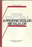 Teoria structurala a proprietatilor metalelor - N. Geru, Editura Didactica si Pedagogica, 1980