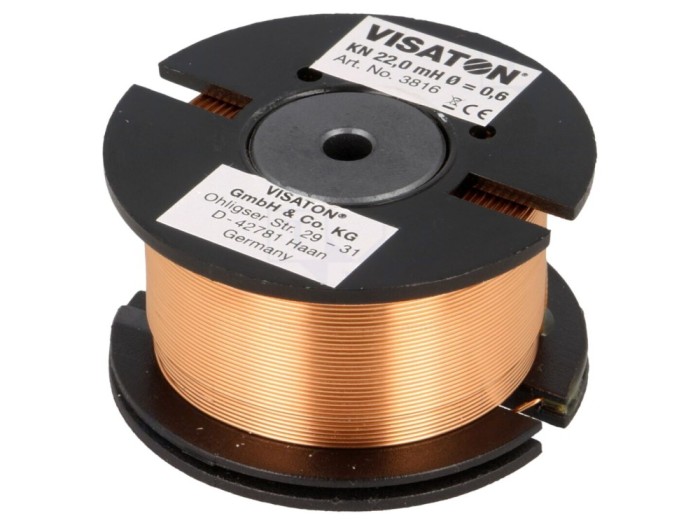Bobină audio 22mH 5.2&Omega;