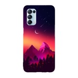 Husa compatibila cu Oppo Find X5 Pro model Purple shades on forest, Silicon, TPU, Viceversa, Transparent, Carcasa
