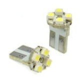 Bec pozitie 4 led T10 SMD lumina alba 12V ( set / 2 buc ) 10513W Automotive TrustedCars, Oem