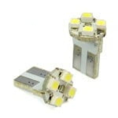 Bec pozitie 4 led T10 SMD lumina alba 12V ( set / 2 buc ) 10513W Automotive TrustedCars foto