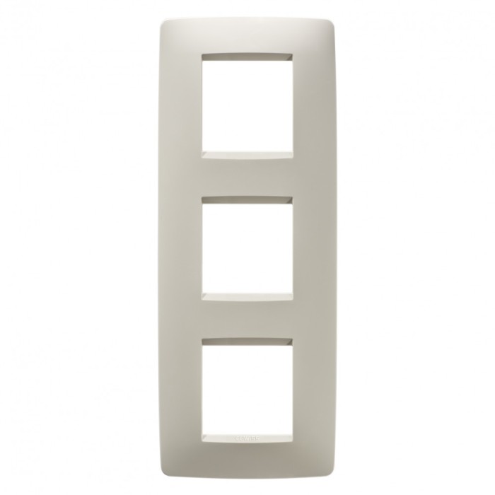 Rama Ornament 3P verticala ONE Gewiss Chorus Ivory GW16127TI