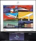 PORTUGALIA 2002, Aviatie, Locomotive, Transport, serie neuzata, MNH