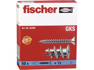 Diblu fischer nylon cu surub GK S pentru gips-carton foto