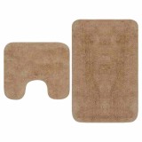 Gossi set covorase baie, 2 buc., textil, bej