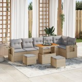 vidaXL Set de Canapea pentru Grădină Set de 3 Bej, Gri Deschis