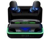 Casti True Wireless Rebel SN-E10, Bluetooth, Touch Control, Functie PowerBank Negru SLU0062