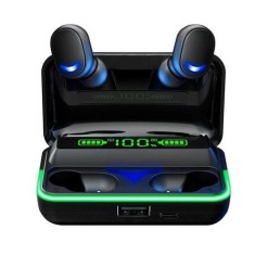 Casti True Wireless Rebel SN-E10, Bluetooth, Touch Control, Functie PowerBank Negru SLU0062